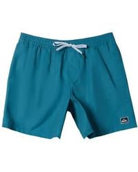 Quiksilver - Everyday Solid Volley Swim Trunks - Lyst