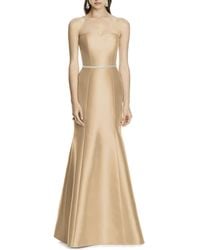 mikado jersey bodice trumpet gown alfred sung