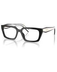 Prada - 53Mm Rectangle Optical Glasses - Lyst
