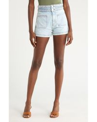 Veronica Beard - Elijah Patch Pocket Denim Shorts - Lyst