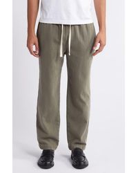 FRAME - Textured Terry Travel Pants - Lyst
