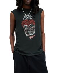AllSaints - Amortis Graphic Muscle Tee - Lyst