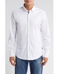 Stone Rose - Solid Drytouch Performance Button-up Shirt At Nordstrom - Lyst