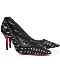 Christian Louboutin - Apostropha Crystal Embellished Pointed Toe Pump - Lyst