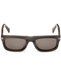 ZEGNA - 55Mm Rectangular Sunglasses - Lyst