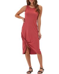 Threads For Thought - Lula Knotted Sleeveless Jersey Midi Dress - Lyst