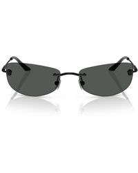 Versace - 60Mm Rectangular Sunglasses - Lyst