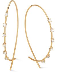 Lana Jewelry - Solo Small Upside Down Hoop Earrings - Lyst