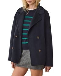 Marine Layer - Colette Wool Blend Peacoat - Lyst