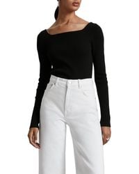 & Other Stories - & Square Neck Wool Blend Rib Sweater - Lyst