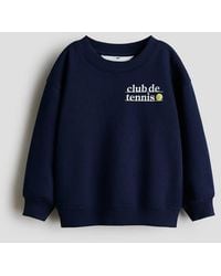 H&M - Printed Sweatshirt - Lyst