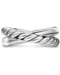 David Yurman - Crossover Two Row Ring - Lyst