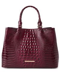Brahmin - Denise Croc Embossed Leather Tote - Lyst