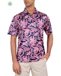 Con.struct - Regular Fit Tropical Floral Print Recycled Performance Golf Polo - Lyst