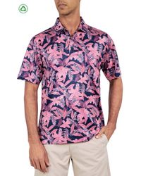 Con.struct - Regular Fit Tropical Floral Print Recycled Performance Golf Polo - Lyst