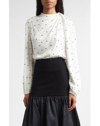 A.L.C. - Blaire Polka Dot Top - Lyst