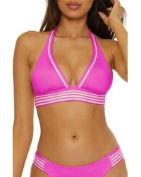 Trina Turk - Monaco Pleated Halter Bikini Top - Lyst