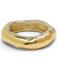 Alexis - Wide Molten Bangle Bracelet - Lyst