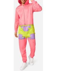Opposuits - Spongebob Squarepants Patrick Hooded Fleece Costume Jumpsuit - Lyst