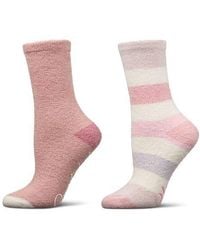 Memoi - Assorted 2-Pack Aloe Infused Crew Socks - Lyst