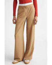 Veronica Beard - Eugene Boxer Waist Side Stripe Gabardine Pants - Lyst
