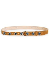 Rag & Bone - Celia Studded Stone Leather Belt - Lyst