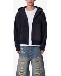 MNML - Half And Half Full Zip Hoodie - Lyst