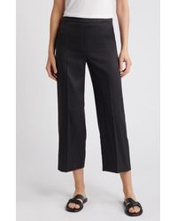 Theory - Pull-On Linen Blend Wide Leg Pants - Lyst