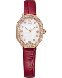Swarovski - Dextera Mother-Of-Pearl Leather Strap Watch, 32Mm X 23Mm - Lyst