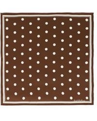 Lost Pattern - Retro Polka Silk Bandana - Lyst
