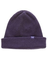 vowels - Solid Wool Blend Beanie - Lyst