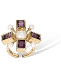 Retro Chic - Byzantine Cross Ring - Lyst