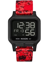 Nixon - Heat Digital Rubber Strap Watch - Lyst