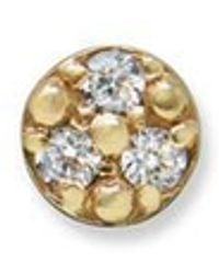 Anzie - Cleo Petite Round Single Stud Earring - Lyst