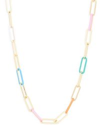Kendra Scott - Ainsley Paper Clip Chain Necklace - Lyst