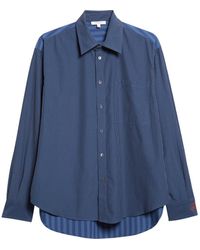 JW Anderson - Patchwork Stripe Cotton Button-Up Shirt - Lyst