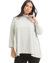 June + Vie - One+Only Mock-Neck Tunic - Lyst