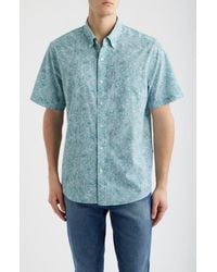 Reyn Spooner - Mala Melia Short Sleeve Button-Down Sport Shirt - Lyst