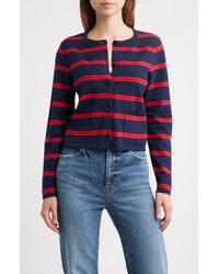 French Connection - Padma Stripe Fine Knit Cardigan - Lyst