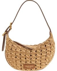 Rag & Bone - Small Mercer Woven Straw Hobo Bag - Lyst