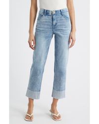 Wit & Wisdom - High Waist Cuff Hem Jeans - Lyst
