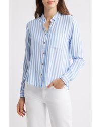 Beach Lunch Lounge - Candace Stripe Button-Up Shirt - Lyst