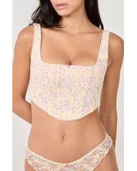 Etam - Passionnelle Embroidered Bustier - Lyst