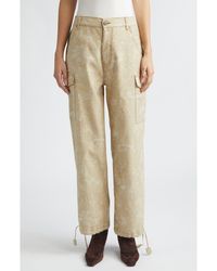 Etro - Floral Drawstring Hem Cargo Jeans - Lyst