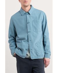 Seasalt Cornwall - Well Wright Organic Cotton & Linen Shirt Jacket - Lyst
