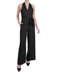 Julia Jordan - Tie Waist Wide Leg Jumpsuit - Lyst