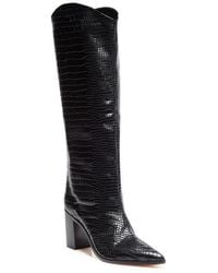 SCHUTZ SHOES - Maryana Pointed Toe Block Heel Knee High Boot - Lyst