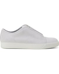 Lanvin - Dbb1 Suede Zip Sneakers - Lyst