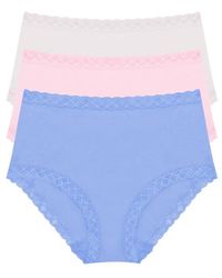 Natori - Bliss Cotton Full Brief 3-Pack - Lyst
