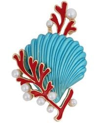 Panacea - Shell Brooch - Lyst